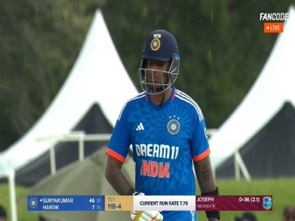   IND vs WI 5th T20 Live Updates Play stopped due to rain Hardik Pandya and Suryakumar Yadav remain on the field  | IND vs WI : 'सूर्या' चमकला पण पावसाची 'बॅटिंग', फायनल सामन्यात मोठा ट्विस्ट; खेळ थांबला 