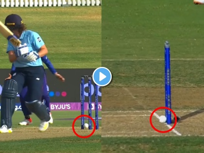 Comedy Video of Bizarre Incidence on Cricket Ground IND vs ENG womens world Cup Jhulan Goswami ball touches stumps but bails did not fall watch | Women's World Cup 2022, IND vs ENG: अजब गजब प्रकार! बॅटला लागून चेंडू स्टंपच्या दिशेने गेला पण त्यानंतर जे झालं त्याने सारेच आश्चर्यचकित झाले.. नक्की काय घडलं? पाहा Video