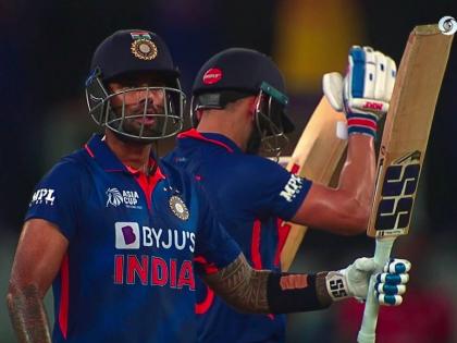 Asia Cup 2022 Ind vs HK : Suryakumar Yadav came to bat then he smashed 68* from just 26 balls with 6 fours & 6 sixes helped India post 192 for 2, Virat Kohli not out at 59  | T20 Asia Cup 2022 Ind vs HK : ६ चौकार, ६ षटकार! सूर्यकुमार यादवने धु धु धुतले; हाँगकाँगविरुद्ध विराट कोहलीनेही अर्धशतक झळकावले