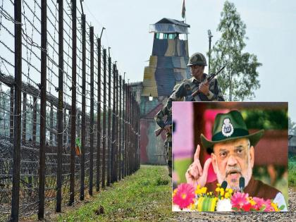 60 km fence on India-Pakistan border, will secure open spaces, Home Minister Amit Shah announced | भारत-पाक सीमेवर ६० किमीचे कुंपण, खुल्या जागा सुरक्षित करणार, गृहमंत्री आमित शाहांची घोषणा