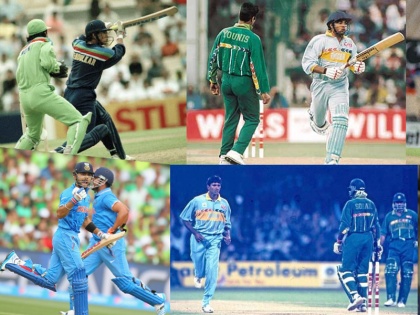India vs Pakistan, ICC World Cup: 1992 to 2015 ... six rivalries between team india and pakistan | India Vs Pakistan, ICC World Cup: १९९२ ते २०१५... भारत-पाकिस्तान रणसंग्रामांचा निकाल एका क्लिकवर