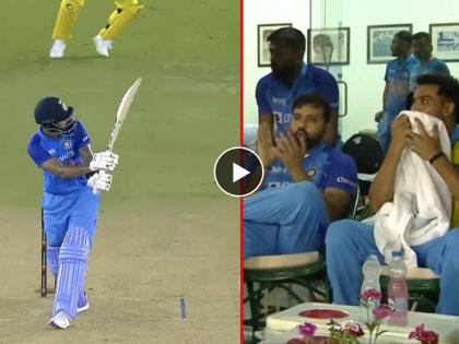 ind vs aus 1st t20 Int Live Scorecard Live Streaming :  KL Rahul became 3rd Indian batsman to complete 2000 runs in T20Is, KL Rahul smacks 85m six against Josh Hazlewood, Rohit Sharma's priceless reaction goes viral, Video  | IND vs AUS T20 2022 Live : KL Rahul ने माँस्टर सिक्स खेचला, रोहित शर्मा बघतच बसला; सलामीवीराने भारी पराक्रम नोंदवला, Video 