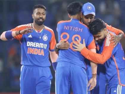 India vs Bangladesh, 2nd T20I Varun Chakaravarthy Shine After Nitish Reddy Rinku Singh And Hardik Pandya Hit Show Team India beat Bangladesh And Seal Series | IND vs BAN : विक्रमी विजयासह टीम इंडियाच्या नावे झाली आणखी एक मालिका