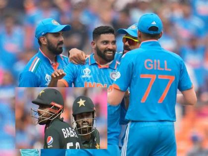 Ind Vs Pak: Team India's thrashing, Babar & Rizwan at the ground, Pakistan's condition after 25 overs | Ind Vs Pak: टीम इंडियाचा टिच्चून मारा, बाबर-रिझवान मैदानात, २५ षटकांनंतर पाकिस्तानची अशी अवस्था  