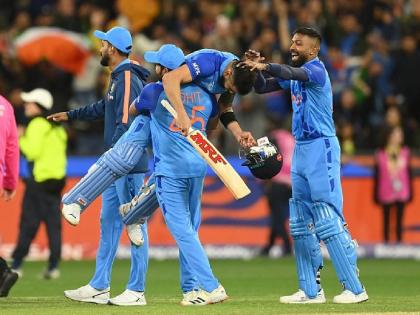 India vs Pakistan T20 Worldcup 2022 live match Scoreboard : History: India has the most wins in a calendar year in International cricket - 39. | India Vs Pakistan T20 Live : भारताने वर्ल्ड रेकॉर्ड नोंदवला; पाकवरील रोमहर्षक विजयामुळे तो दुर्लक्षित राहिला, ऑसींना धक्का