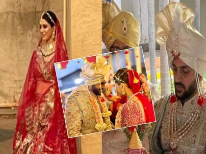 Indian team player Shardul Thakur tied the knot with Mittali Parulkar, see photos   | Shardul Thakur Wedding: शार्दुल ठाकूर अडकला विवाहबंधनात; मराठमोळ्या मिताली परुळकरसोबत घेतले सातफेरे, PHOTOS