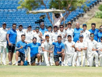 India Vs Sri Lanka: The winning sound of the Indian youth under 19 cricket team | India Vs Sri Lanka: भारतीय युवा संघाचा दणदणीत विजय
