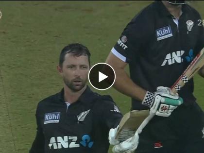 IND vs NZ, 3rd ODI Live : Umran Malik gets the big breajthrough; terrific innings from Devon Conway ends on 138 in just 100 balls with 12 fours and 8 sixes, Video  | IND vs NZ, 3rd ODI Live : २० चेंडूंत ९६ धावा चोपून डेव्हॉन कॉनवेनं वाढवलेलं भारताचं टेंशन, उम्रान मलिक आला अन्... Video 