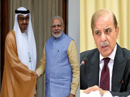 India-UAE Relation, 'Relations with India have become even stronger...', Pakistan gets angry after Muslim country praises India | 'भारतासोबतचे संबंध आणखी मजबूत झाले', मुस्लिम देशाने भारताची स्तुती केल्याने पाकिस्तानला मिरची India-UAE Relation, 'Relations with India have become even stronger...', Pakistan gets angry after Muslim country praises India | 'भारतासोबतचे संबंध आणखी मजबूत झाले', मुस्लिम देशाने भारताची स्तुती केल्याने पाकिस्तानला मिरची