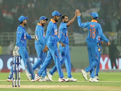 India vs West Indies, 2nd ODI: India win by a massive 107 runs to level series 1-1 | India vs West Indies, 2nd ODI: शमी, कुलदीपची कामगिरी ठरली खास; टीम इंडियानं चाखला विजयाचा घास