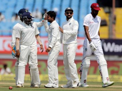 IND VS WI: India's winning century, biggest test win | IND VS WI : भारताचे विजयाचे शतक, सर्वात मोठा कसोटी विजय