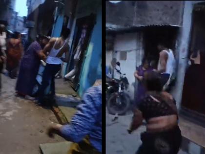 Video: Police officer caught red-hand with married woman; locals tie him to a pole and beat him to death | Video: विवाहित महिलेसोबत पोलिस अधिकाऱ्याला रंगेहाथ पकडले; शेजाऱ्यांनी बेदम चोपले