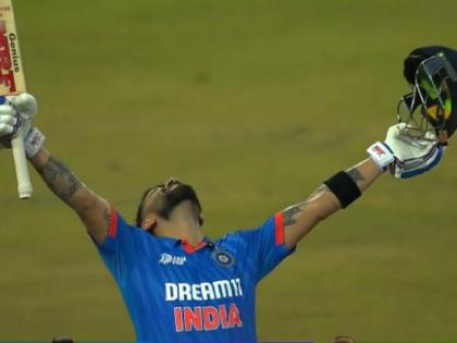 Asia Cup 2023 India vs Pakistan Live Asia Cup 2023 - Virat Kohli century, he becomes the fastest batter to reach 13000 ODI runs, surpassing the legendary Sachin Tendulkar  | Virat Kohli ची सेन्चुरी! वन डे क्रिकेटमध्ये मोडला सचिन तेंडुलकरचा वर्ल्ड रेकॉर्ड