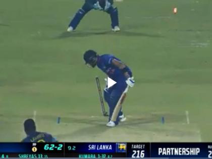 IND vs SL, 2nd ODI Live:  Lahiru splashes Virat Kohli's stumps and we have a game on our hands in Kolkata, Video | IND vs SL, 2nd ODI Live: OMG! चेंडू इतक्या वेगाने शिरला की विराट कोहली काहीच करू नाही शकला, दांडा उडाला, Video