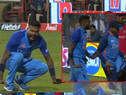 IND vs SL, T20I : India captain Hardik Pandya confirmed that it wasn't a serious injury and just cramps during the first T20I against Sri Lanka, Hardik was seen walking off the field after taking a catch | IND vs SL, T20I : टेंशन टेंशन... हार्दिक पांड्या दुसऱ्या ट्वेंटी-२० सामन्यात नाही खेळणार? कर्णधारानेच दिले अपडेट्स 