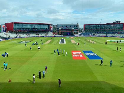 India vs New Zealand World Cup Semi Final: sun is out at Old Trafford, match begin shortly | India Vs New Zealand World Cup Semi Final : ओल्ड ट्रॅफर्डवर अखेर सूर्याचं दर्शन, आता पडणार धावांचा पाऊस