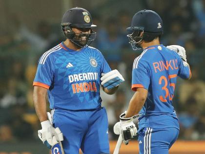 India vs Afghanistan T20I Live Marathi Updates : Rohit Sharma's ( 121*) World Record! Most 100s in T20Is, Rinku Singh ( 69*), india set 213 runs target | ११ चौकार, ८ षटकार! रोहित शर्माचा वर्ल्ड रेकॉर्ड; ठोकली विक्रमी सेन्चुरी, रिंकू सिंगसह 'दादागिरी'