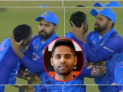 IND v AUS 2022: “Hasi mazak thoda banta hai…” Suryakumar Yadav reacts to Rohit Sharma’s animated gesture for Dinesh Karthik | IND vs AUS : रोहित शर्माने सामन्यात दिनेश कार्तिकचा 'जबडा' का धरला? सूर्यकुमार यादवने घडलेला सर्व प्रकार सांगितला