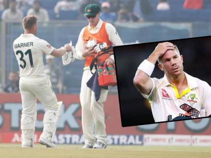 India vs aus 2nd test live scorecard Delhi : David Warner is set to miss the rest of the second Test with concussion, paving the way for Matthew Renshaw's return to the XI.   | Ind vs Aus 2nd test live : सिराजच्या बाऊन्सरनं केलं बेजार, David Warner ची चालू कसोटीतून माघार; बदली खेळाडू फलंदाजीला येणार