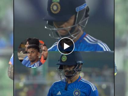 India vs Australia 3rd T20I Live : Yashasvi Jaiswal - 6(6), Ishan Kishan - 0(5); Australia claims two rapid wickets, and Suryakumar Yadav's reaction tells the story, Video  | १५ चेंडूंत २ धक्के! ऑस्ट्रेलियाची गोलंदाजी पाहून सूर्यकुमार यादव आश्चर्यचकित झाला, Video 