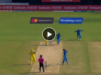 ICC ODI World Cup IND vs AUS Live Marathi : Kuldeep Yadav breaks the partnership with caught & bowled, David Warner is dismissed for 41(52), Video  | IND vs AUS Live : पकडलेsssss! KL Rahul ओरडला, कुलदीप यादवने भन्नाट झेल टिपला; वॉर्नर बाद झाला, Video