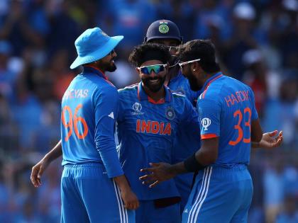 ICC ODI World Cup IND vs AUS Live Marathi : AUSTRALIA BOWLED OUT FOR JUST 199, Commendable stuff by Indian bowlers led by Ravindra Jadeja | IND vs AUS Live : रवींद्र जडेजा ठरला स्टार, भारतीय गोलंदाजांसमोर ऑस्ट्रेलियन्स गोंधळले; २०० च्या आत अडकले