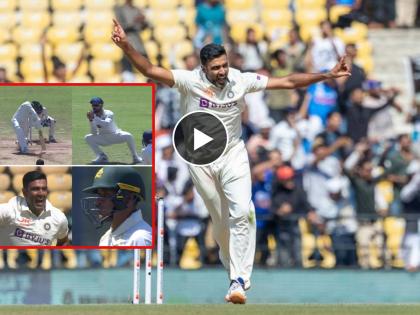 India vs aus 1st test live scorecard nagpur : Ravi Ashwin overtakes Harbhajan Singh for the 2nd most wickets in BGT history as an Indian, Australia in tatters, half the side back with 52 on board  | Ind vs Aus 1st test live : आर अश्विनच्या 'फिरकी'वर ऑस्ट्रेलियाचा निम्मा संघ गार, ६४ धावांत ६ विकेट्स; 'अन्ना'चा मोठा विक्रम, Video 