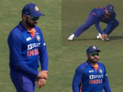 IND vs BAN 2nd ODI Live : Rohit Sharma is going off the field after being hit on the fingers, check out updates  | IND vs BAN 2nd ODI Live : रोहित शर्माला दुसऱ्याच षटकात सोडावे लागले मैदान, समोर आलंय चिंतेचं कारण, जाणून घ्या अपडेट्स