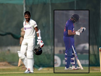 Abhimanyu Easwaran for India A - 157 in 247 balls, he set to be called as skipper Rohit Sharma's cover in Chattogram, Other inclusions could be Mukesh Kumar/Umran Malik in place of Shami. Saurabh Kumar for Ravi Jadeja | IND vs BAN : रोहित शर्मा कसोटी मालिकेला मुकणार; 'अभिमन्यू' संघात दाखल होणार, बांगलादेशची करतोय धुलाई