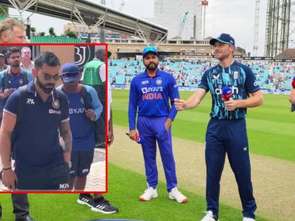 IND vs ENG 1st ODI Live Updates : Virat Kohli has a mild groin strain while Arshdeep Singh has right abdominal strain, and so were not considered, Say Rohit Sharma | Virat Kohli, IND vs ENG 1st ODI Live Updates : विराट कोहली संघासोबत मैदानावर हजर होता, तरीही रोहितने त्याच्या नावाचा विचार नाही केला; BCCI ने सांगितलं कारण 