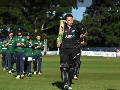 New Zealand needed 20 off last 6 balls to win against Ireland, Michael Bracewell hit 4 4 6 4 6, he scored 127* off 82 is now the highest ever ODI score while batting at 7 or below in a successful run chase | IRE vs NZ : ४, ४, ६, ४, ६! Michael Bracewellचा वर्ल्ड रेकॉर्ड, न्यूझीलंडने १ चेंडू व १ विकेट राखून जिंकला सामना 