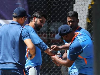 T20 world cup:  Rohit Sharma confirms he is fit & available for the Semi-final; "I was hit yesterday, but I am fine now. Yes, there was some bruising, but I am absolutely fine." | IND vs ENG Semi Final : Rohit Sharma उपांत्य फेरीत खेळणार नाही? काल झालेल्या दुखापतीवर कॅप्टनने दिले अपडेट्स 