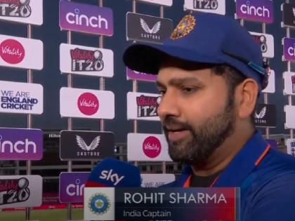 IND vs ENG 1st T20I : We were sloppy in the field. Those catches should've been taken. We want to set a high standard in that department. Not proud of it, say Rohit Sharma  | IND vs ENG 1st T20I : विश्वविक्रमी विजयानंतरही रोहित शर्मा खेळाडूंवर नाराज; म्हणाला, ती गोष्ट अभिमानास्पद नाही!