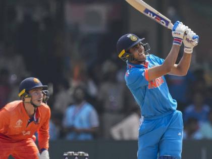 ICC ODI World Cup IND vs NED Live : Shubman Gill equal with Sachin Tendulkar of Fewest innings to 1500 runs in ODIs in a calendar year, Virat and Rohit never Scored 1500+ Runs in ODI Calender Year | शुबमन गिलची फटकेबाजी, सचिन तेंडुलकरशी बरोबरी! विराटला नाही जमलीय अशी कामगिरी