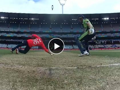 ENG vs IRE, T20 World Cup : Balbirnie gets forward and drives. The ball is misfielded by Rashid and the ball runs onto the stumps at the bowlers end and Tucker is then run out, Video  | ENG vs IRE, T20 World Cup : आयर्लंडच्या फलंदाजांनी इंग्लंडची धुलाई केली; पण, सेट जोडी विचित्र पद्धतीने तुटली, Video 