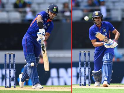 IND vs NZ 1st ODI Live : Shikhar Dhawan goes for 72 in 77 balls, Shubman Gill departs for 50 in 65 balls - 124 runs opening partnership ends | IND vs NZ 1st ODI Live : शिखर धवन, शुमबन गिल ९ चेंडूंत एकापाठोपाठ माघारी परतले; न्यूझीलंडने डोकं वर काढले