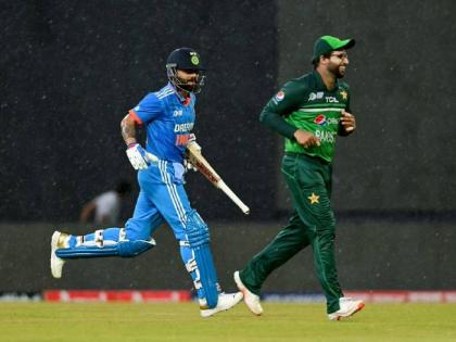 India vs Pakistan Live Update Marathi : UPDATE: We've started losing overs, The cut-off time for a 20-over match is 10:36 pm local time, Reserve day will take place if 20 overs not possible. | वेळ नोट करा! ...तर पाकिस्तानला २० षटकांचा करावा लागेल सामना, भारताची कोंडी