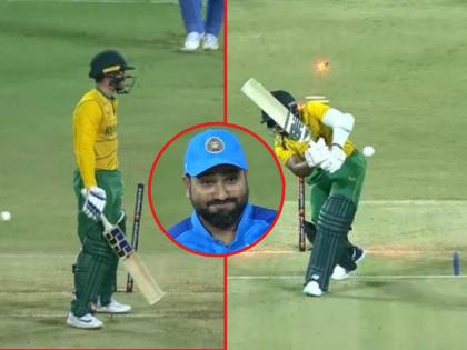 IND vs SA 1st T20I Live Updates : 5 wickets in 11 seconds; Arshdeep Singh, Deepak Chahar destroy South Africa, Rohit Sharma reacts; video viral   | IND vs SA 1st T20I Live Updates : ११ सेकंदात ५ विकेट्स! Arshdeep Singh, दीपक चहर यांचा 'कहर', रोहित शर्माची 'रिअ‍ॅक्शन' Viral, Video 