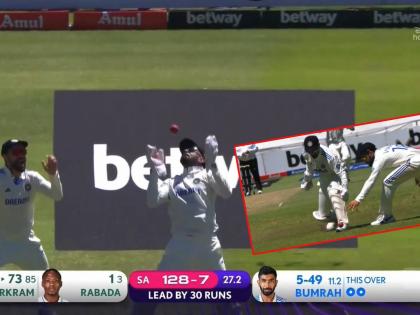 IND vs SA 2nd Test : First dropped catch of the series from KL Rahul! Extra bounce from Jasprit Bumrah. Aiden Markram smashed century | लोकेश राहुलची पहिली चूक टीम इंडियाला पडतेय भारी; आफ्रिकेच्या फलंदाजाने ठोकली सेंच्युरी