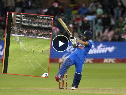 IND vs SA 2nd T20I : Rinku Singh's six broke media box glass, he scored 68 not out, Video  | रिंकू सिंगने मैदान गाजवले, Six असा खेचला की तुटली काच; पाहा Video 