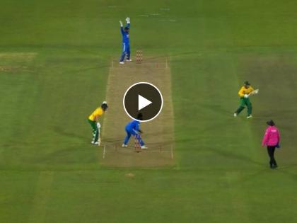 IND vs SA 2nd T20I : South Africa have lost their 1st Wicket. Matthew Breetzke is Run-out for 16(7), Video | Video : आफ्रिकेच्या फलंदाजाने सोडले क्रिज, चेंडू जितेशकडे न फेकता दिला जडेजाकडे अन्... 