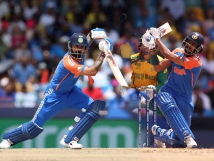 India vs South Africa World Cup T20 final 2024 Live Match Scorecard - Axar Patel ( 47) & Virat Kohli ( 76); India 176 for 7 vs South Africa, THIS IS THE HIGHEST SCORE IN THE T20I WORLD CUP FINAL HISTORY | विराट कोहलीला मोक्याच्या क्षणी सूर गवसला; अक्षरसोबत आफ्रिकेसमोर उभं केलं तगडं लक्ष्य 