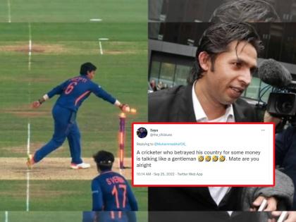 'Fixer talking about spirit...irony died 100 times': former Pakistan cricketer Mohammad Asif endlessly trolled for calling Deepti Sharma 'cheater' | पाकिस्तानचा फिक्सर देतोय नैतिकतेचे धडे! दीप्ती शर्माला 'चिटर' म्हणणाऱ्या Mohammad Asifवर टीका