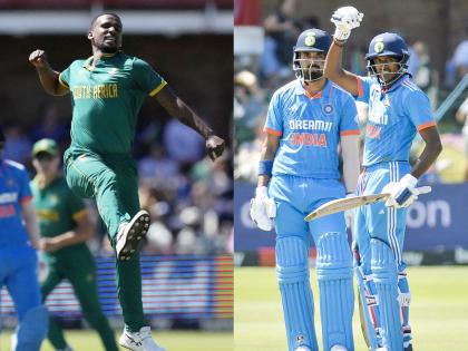 IND vs SA 2nd ODI : Sai Sudharsan ( 62) & KL Rahul ( 56); team India all out on 211 runs  | साई सुदर्शन, लोकेश राहुलचे अर्धशतक; दक्षिण आफ्रिकेच्या गोलंदाजांचा वचक