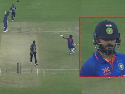 IND vs SL, 1st ODI Live : Bhaag Hardik Pandya bhaag; Virat Kohli couldn't get Hardik run a two and then this stare  | IND vs SL, 1st ODI Live : पळ हार्दिक पळ...! पांड्याने ऐकले नाही अन् विराट कोहली OUT होता होता वाचला, मग त्याचा चढला पारा 