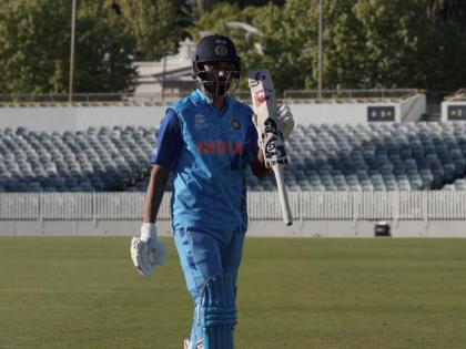 IND vs WACA Practice Match : KL Rahul falls for 74 off 55, Rohit Sharma has not batted, Western Australia defeat India by 36 runs  | IND vs WACA Practice Match : KL Rahul एकटा लढला, संघ संकटात असूनही रोहित शर्मा फलंदाजीला नाही आला; भारत हरला 