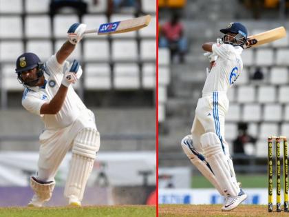 IND vs WI 1st Test Live updates Marathi : Stumps on Day 1. R Ashwin take 5 wickets; India on 80/0 trailing by 70 runs, Rohit Sharma 30* & Yashasvi Jaiswal 40* in the middle  | IND vs WI 1st Test : आर अश्विनने पहिला दिवस गाजवला; यशस्वी-रोहित या नव्या जोडीने दमदार खेळ केला