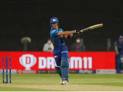 Mumbai Indians Dewald Brevis scored 112 runs from 49 balls including 6 fours and 9 sixes in the warm-up game for Reliance while opening | Mumbai Indians, Dewald Brevis : १५ चेंडूंत चोपल्या ७८ धावा; ज्याचा खेळ पाहून सारा झाली होती इम्प्रेस त्या डेवॉल्ड ब्रेव्हिसचे शतक, मुंबई इंडियन्सचा विजय