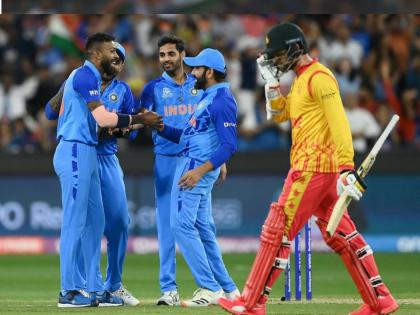 T20 World Cup, Semi Final: India qualified into the Semi-final as the table toppers in Super 12, beat zimbabwe by 71 runs | T20 World Cup, IND vs ZIM : सूर्यकुमारची विक्रमी खेळी! भारताने झिम्बाब्वेला सहज नमवले; अव्वल स्थानासह उपांत्य फेरीत पाऊल टाकले