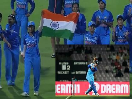 India's thrilling win over Australia, with a four off the last ball to tie the match. Then in Superover... | भारताचा ऑस्ट्रेलियावर थरारक विजय, शेवटच्या चेंडूवर चौकार ठोकत केला सामना टाय, त्यानंतर सुपरओव्हरमध्ये...